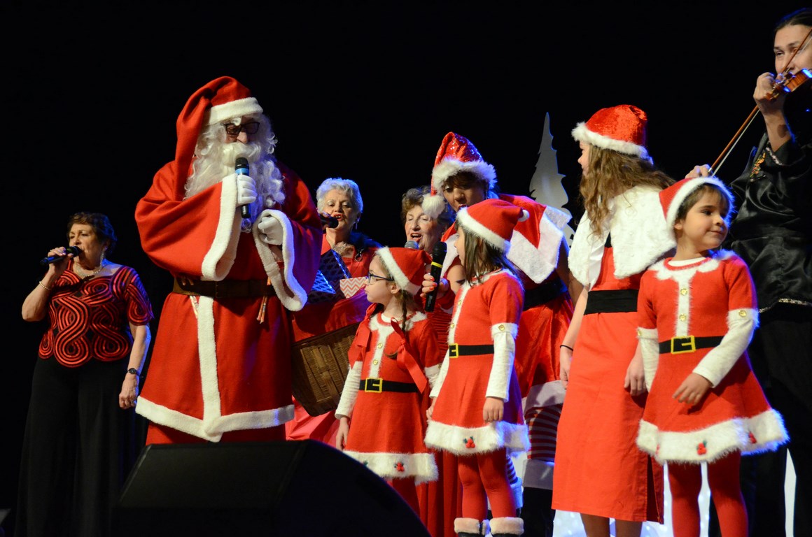 Les enfants et le père Noël